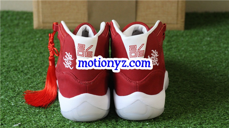 Authentic Air Jordan 11 Retro Chinese New Year Red